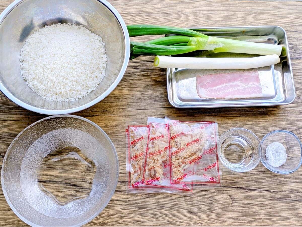 長谷川あかりさん「長ねぎとベーコンの炊き込みごはん」