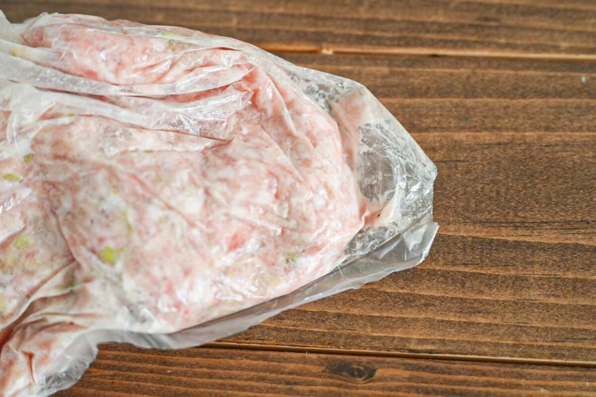 「大葉のちくわ餃子」