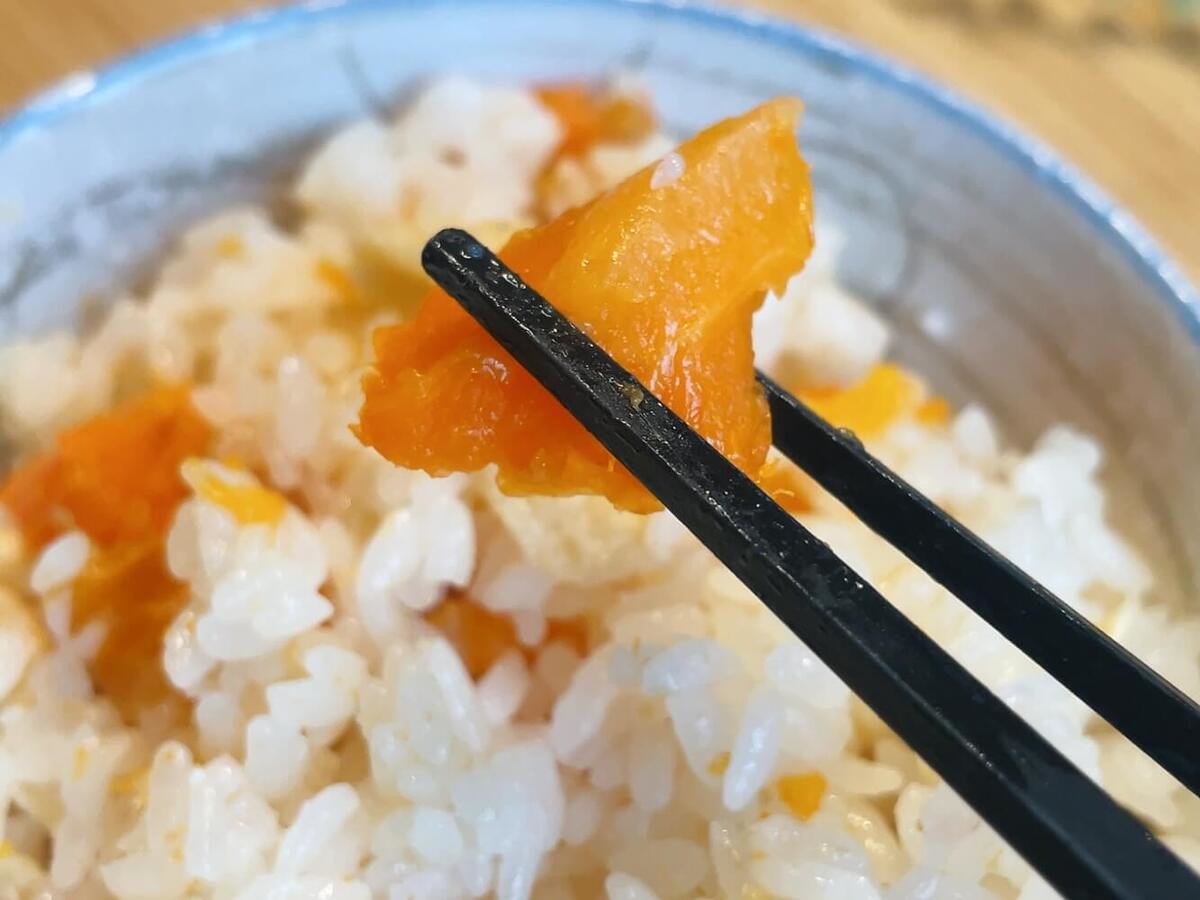 にんじん+油揚げの炊き込みごはん