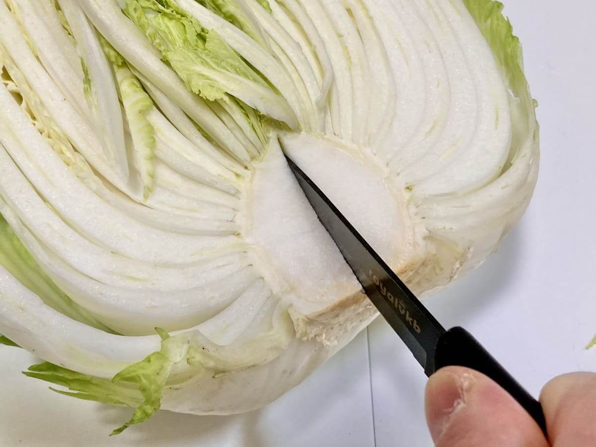 正しい白菜の洗い方