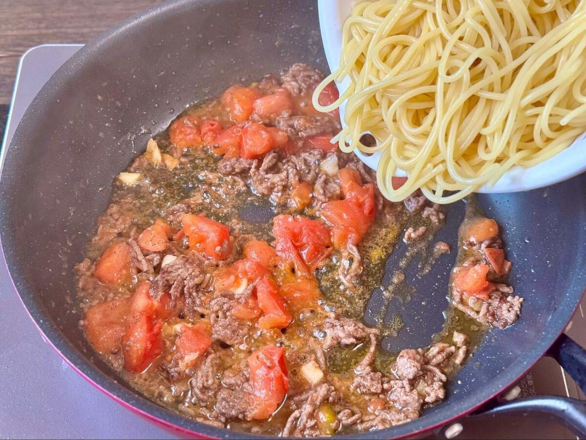 土井善晴さん「フレッシュトマトのミートスパゲッティ」