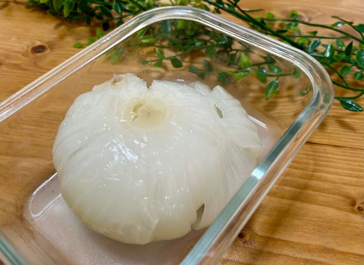 新玉ねぎのまるごとレンジ蒸し