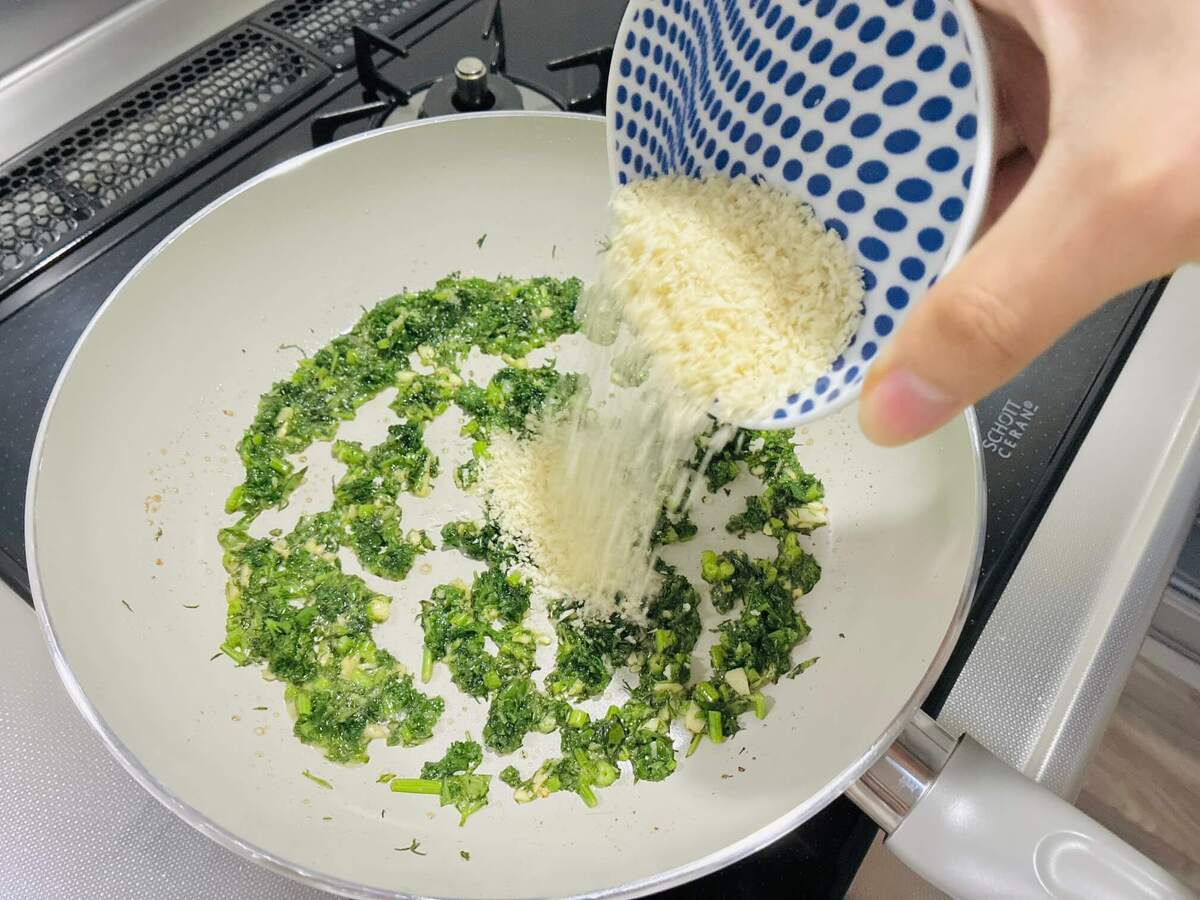 ホタテのソテー　香りパン粉ぶっかけ