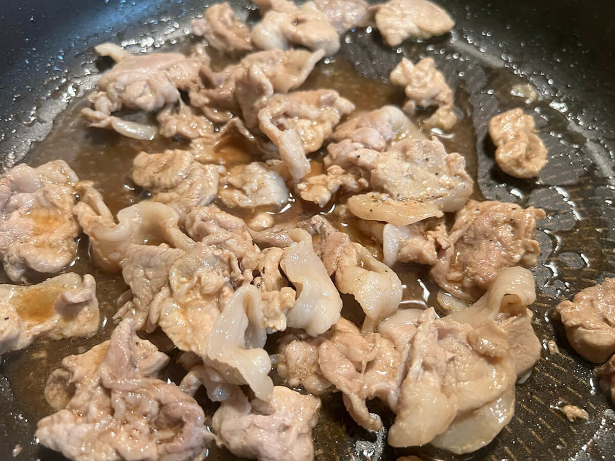 豚肉とカラフル野菜のレモンじょうゆ炒め