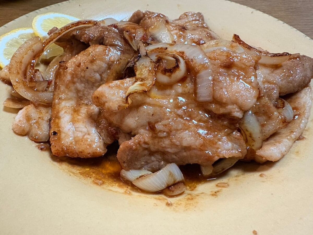 豚バラの中華風焼肉