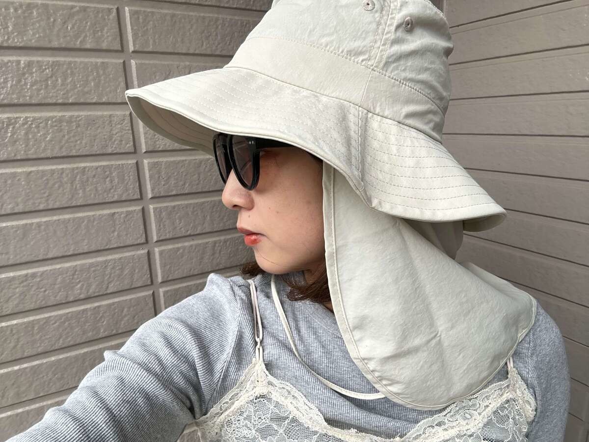 UVカットポケッタブルシェードハット