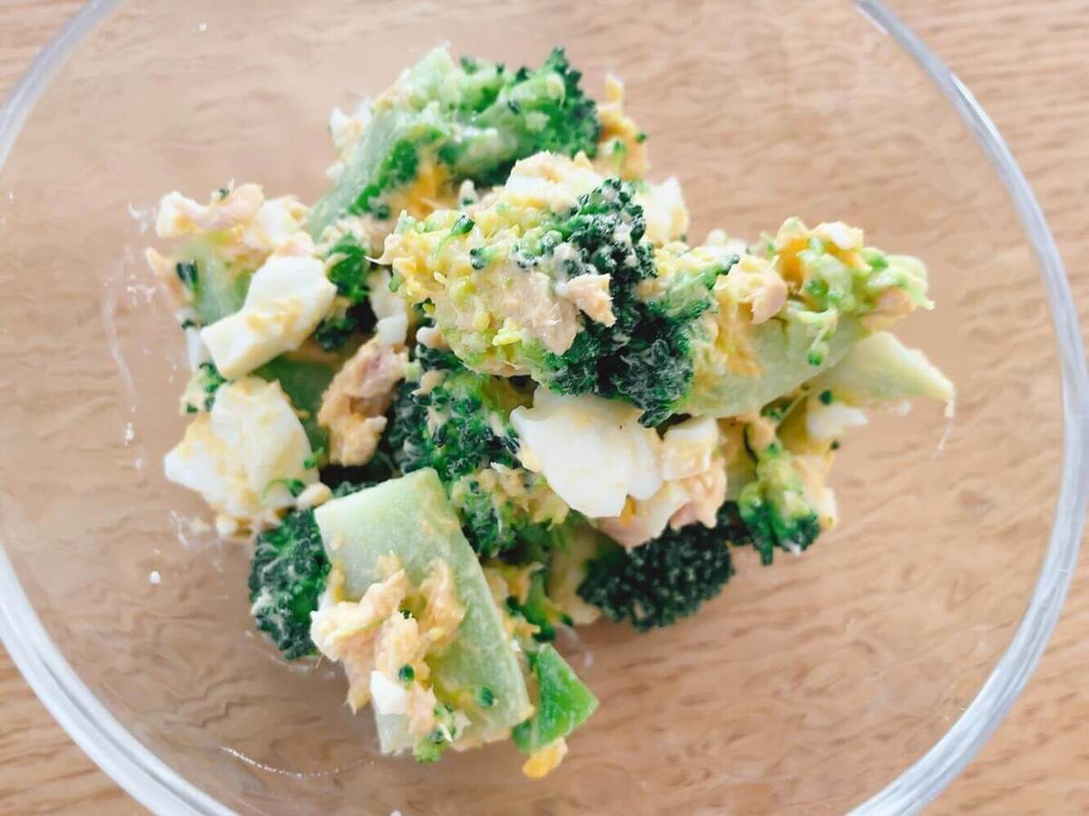 リュウジさん「デパ地下風ブロッコリーと卵のツナマヨサラダ」