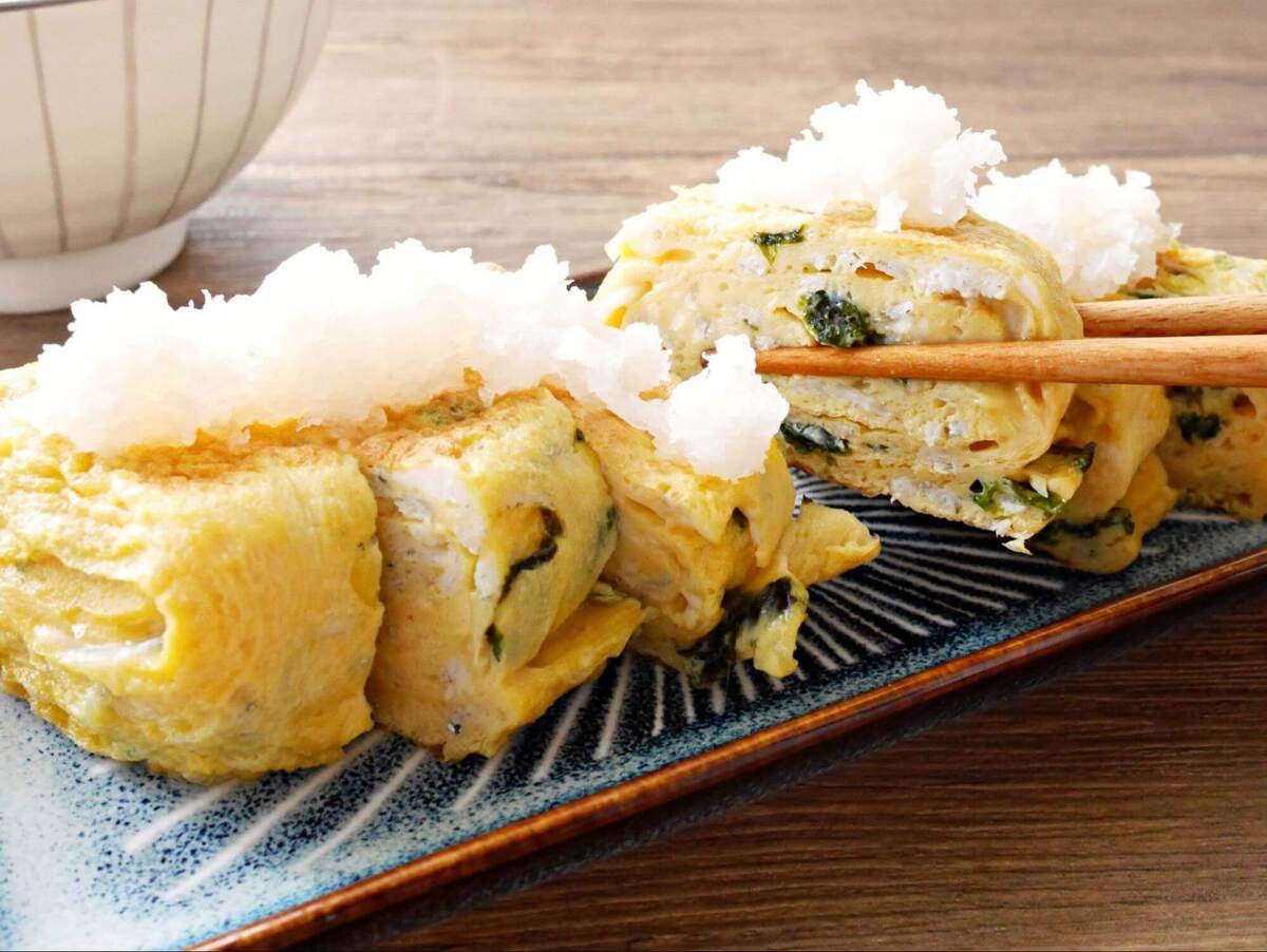 目黒蓮さん「しらすと海苔の玉子焼」のレシピ
