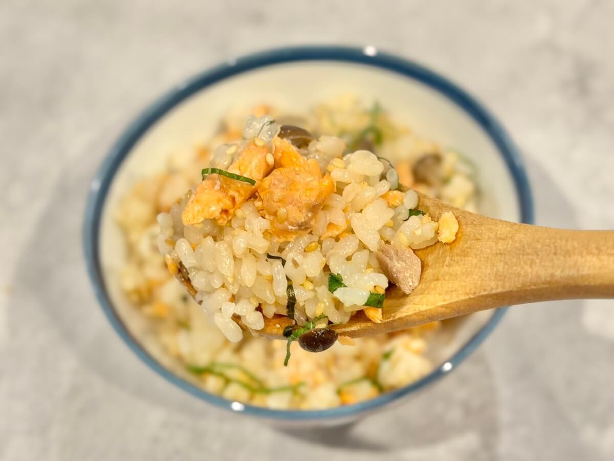 ウワサのお客さま「鮭ときのこの混ぜご飯」