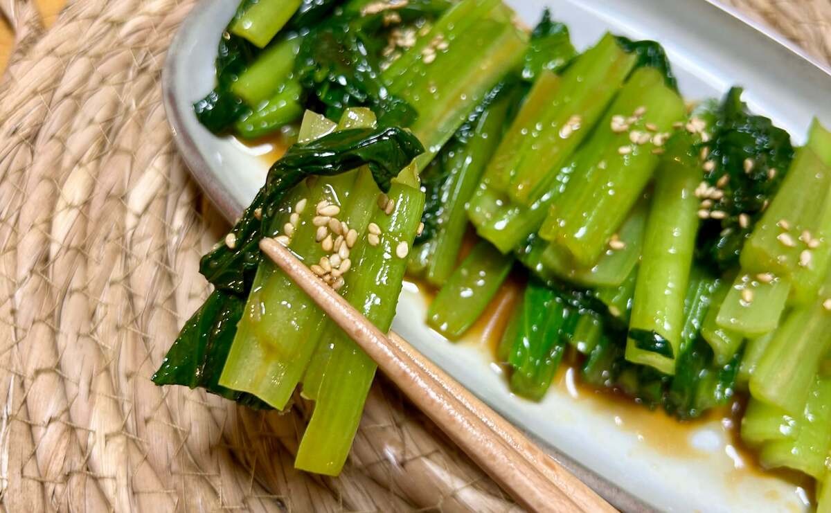 相葉マナブ「小松菜ナムル」のレシピ