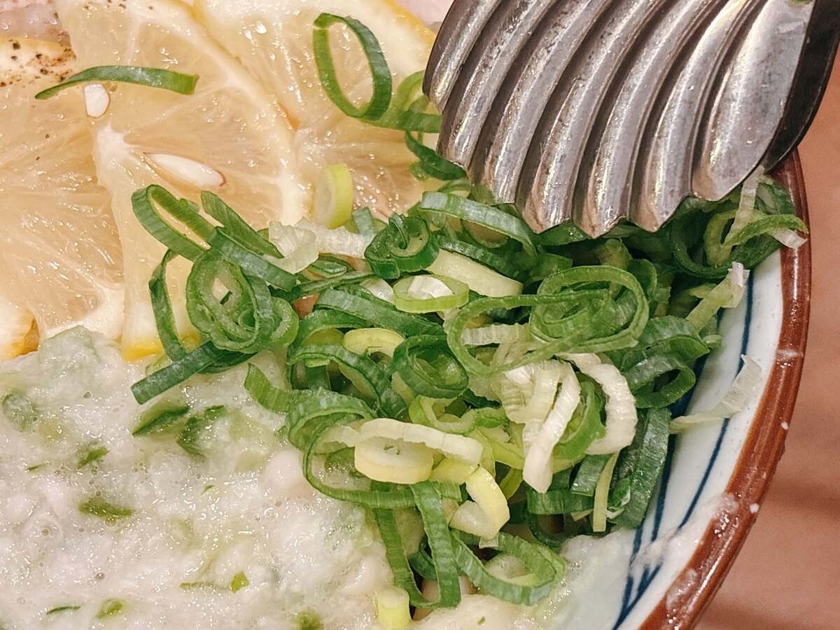 丸亀製麺「ねばとろ鶏ぶっかけ」