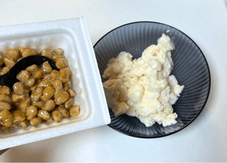 納豆創作料理 夏豆さん「明太子と納豆のポテサラ」