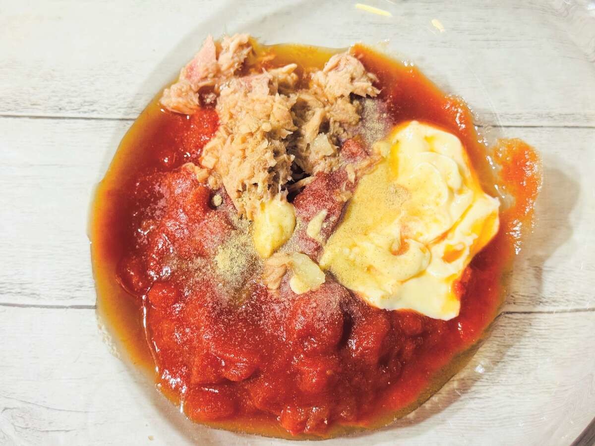 冷製トマトマヨクリームパスタ