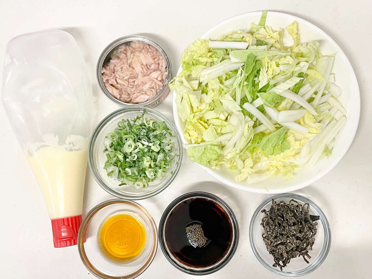 和田明日香さん「白菜ポン酢マヨ生サラダ」