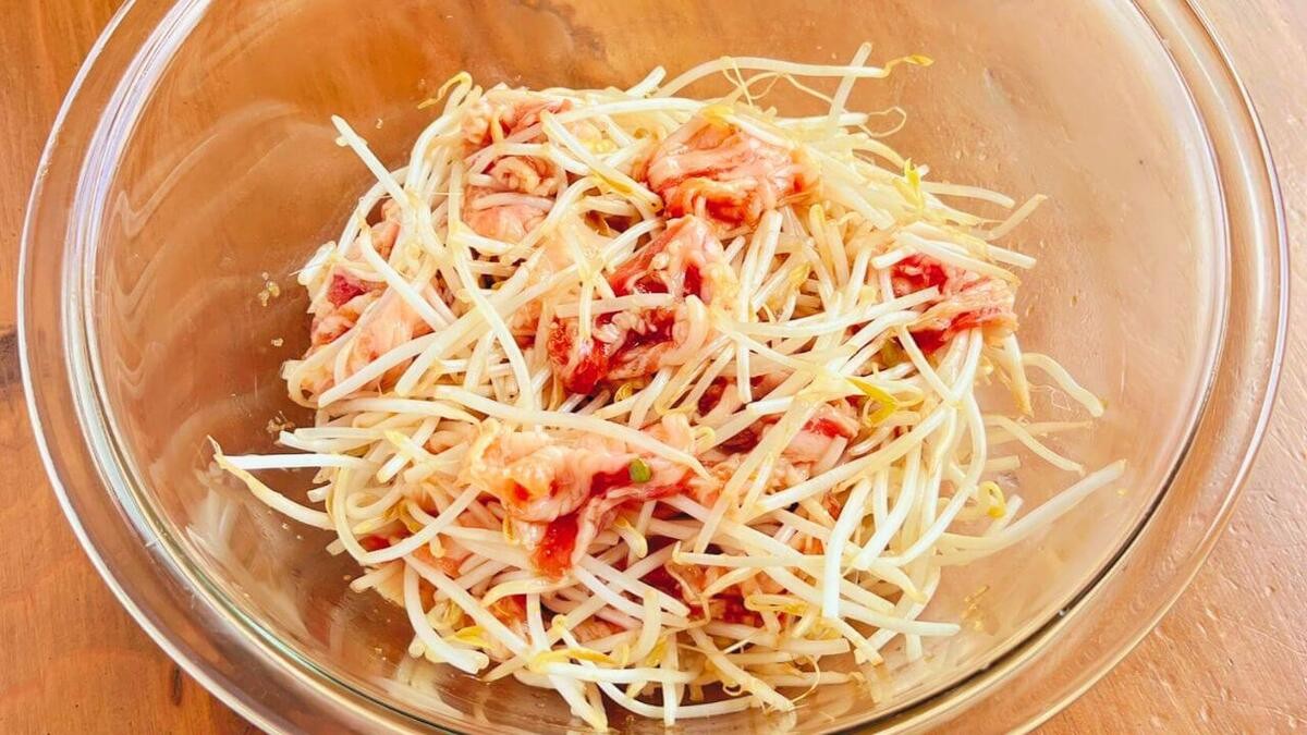 豚ともやしのあっさり煮風