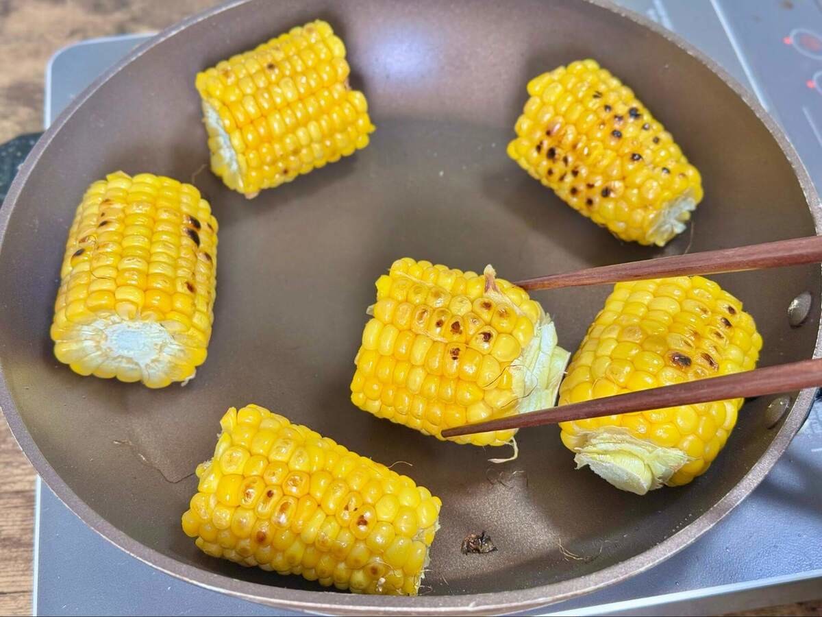 とうもろこしのしぼ生ステーキ