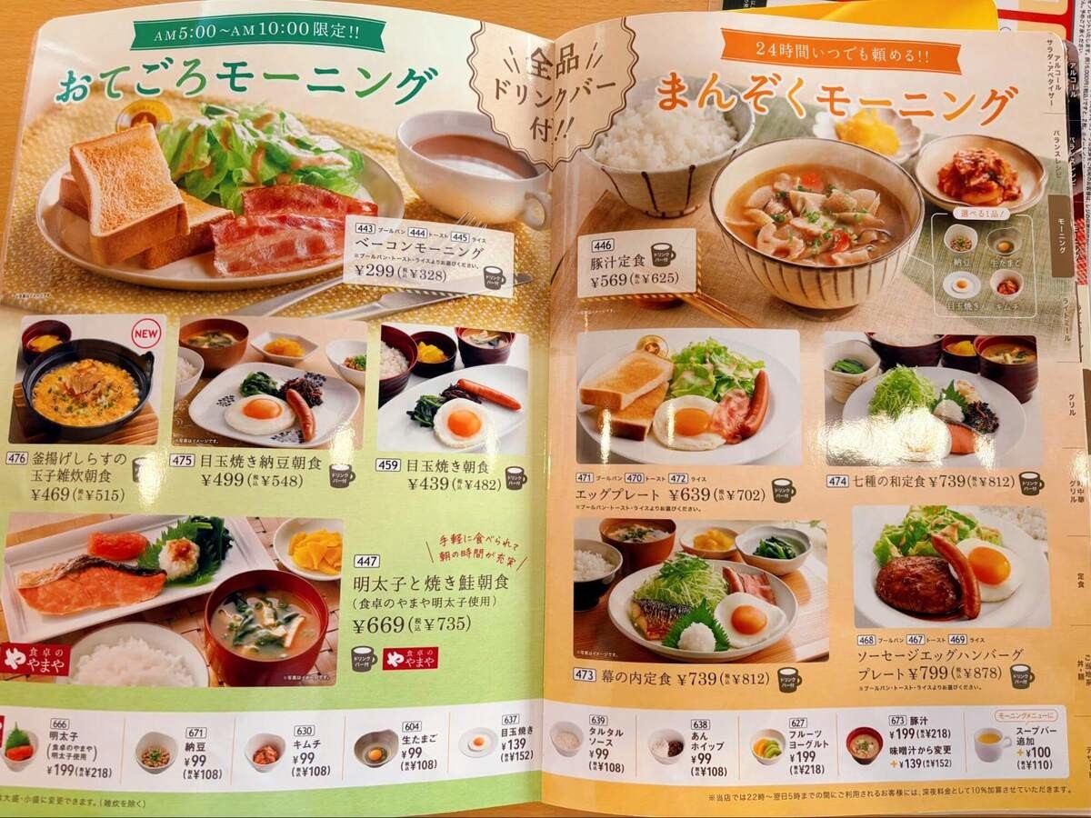 ジョイフルのモーニング