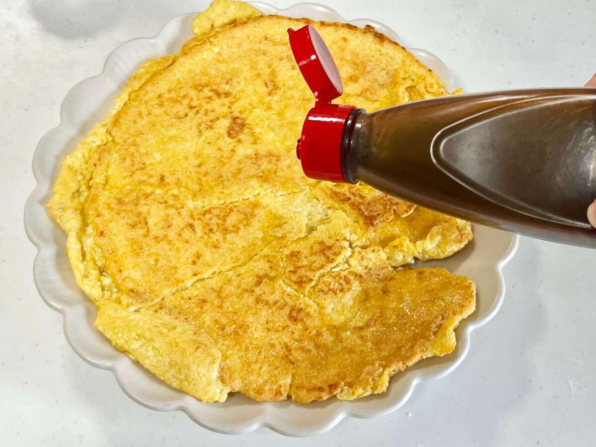 卵と豆腐で！もっちりお好み焼き風