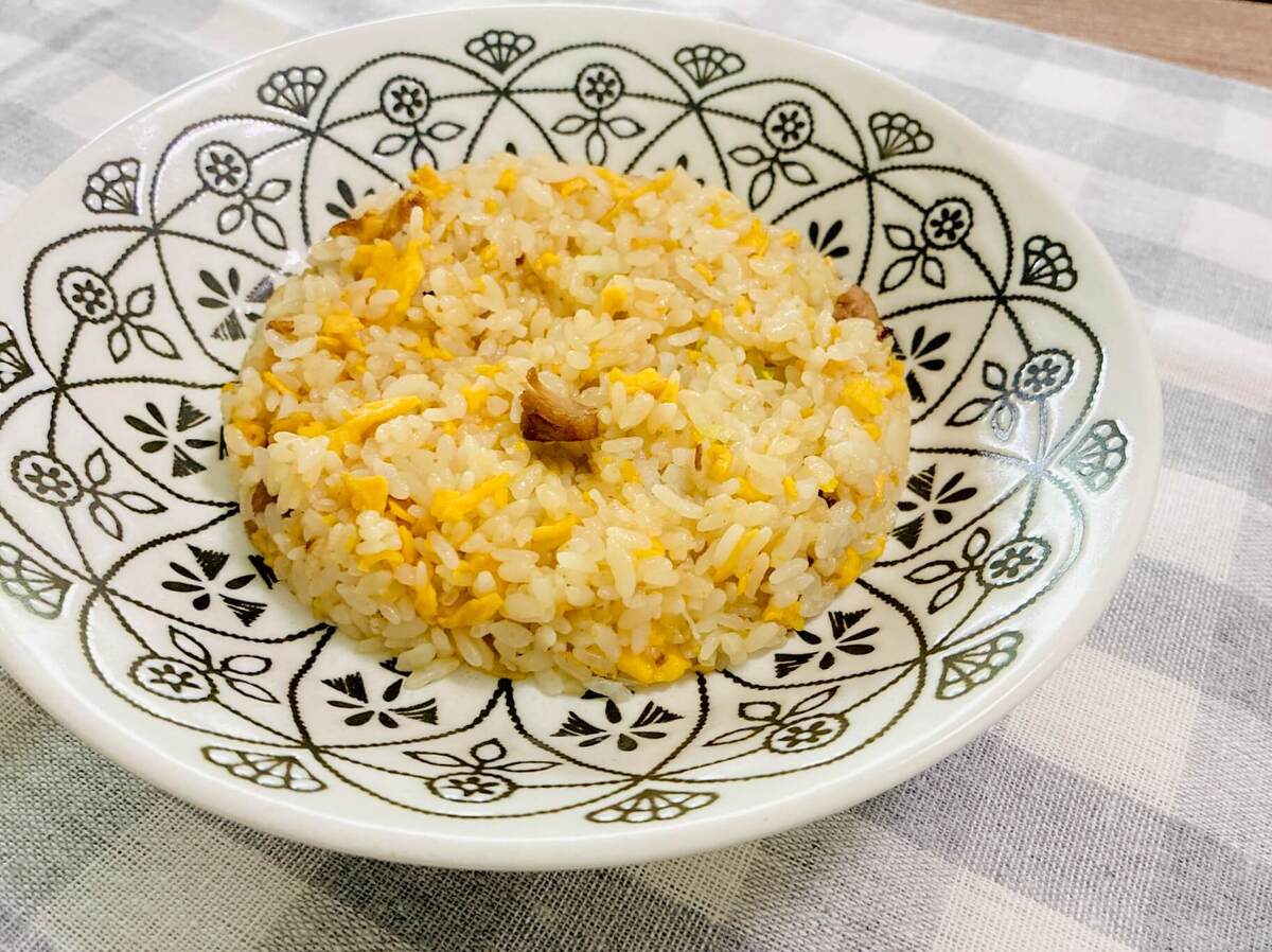 家でやっている市販のチャーハンの食べ方