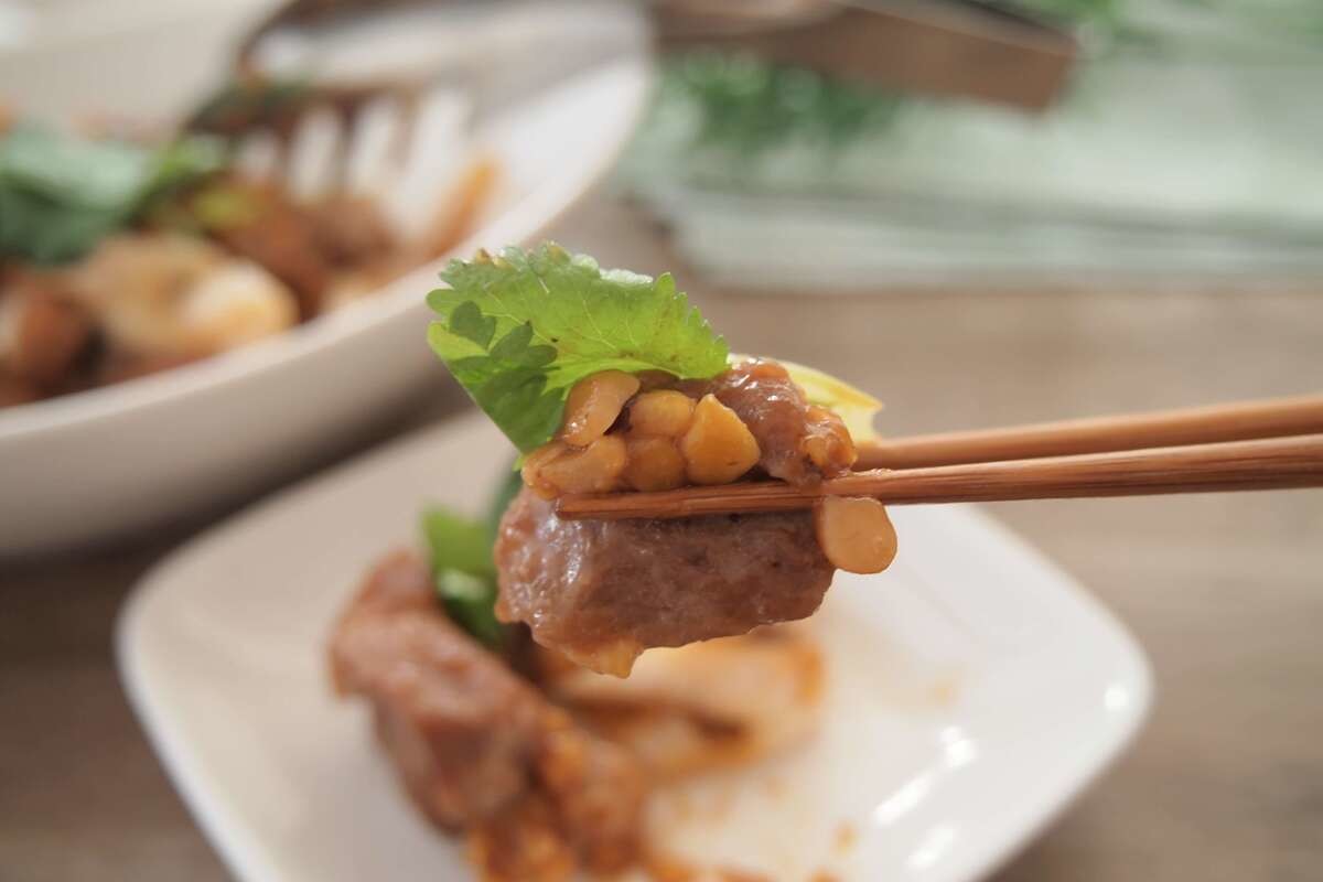 ごじテレChu!「豚肉と納豆の中華蒸し」のレシピ