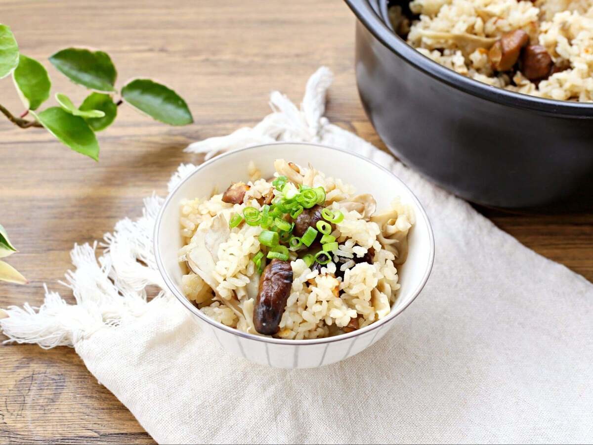 ヒガシマル醤油「甘栗ときのこの炊き込みごはん」