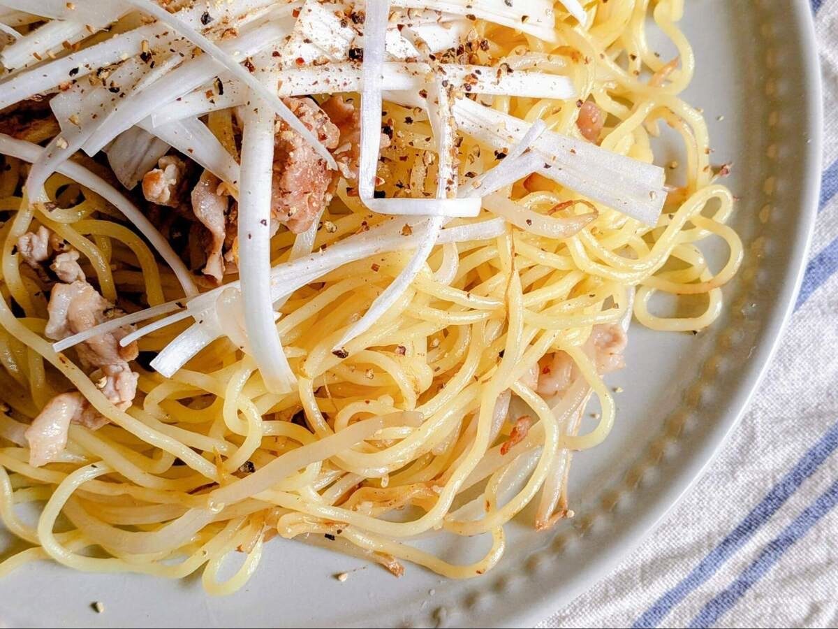 最高のねぎ塩焼きそば