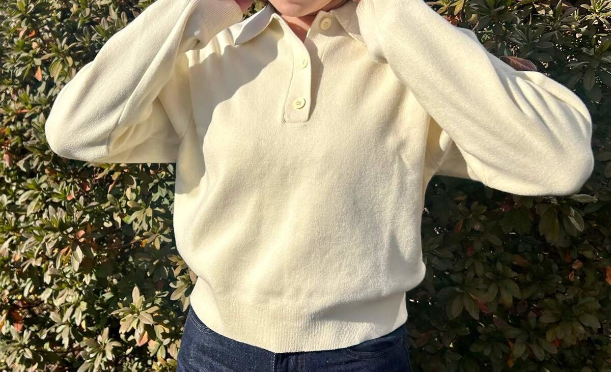 スムースコットンポロセーター