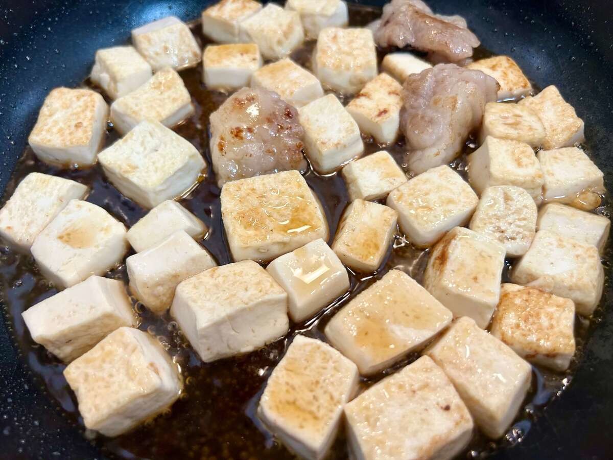 甘辛豆腐玉子丼
