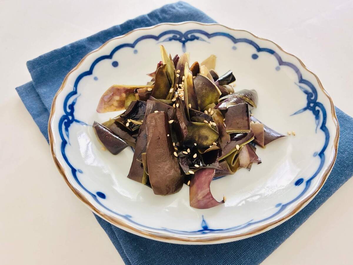 平野レミさん「なすの皮ったきんぴら」のレシピ
