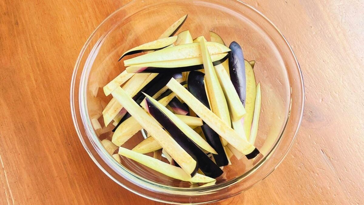 「なすの和風ツナマヨあえ」