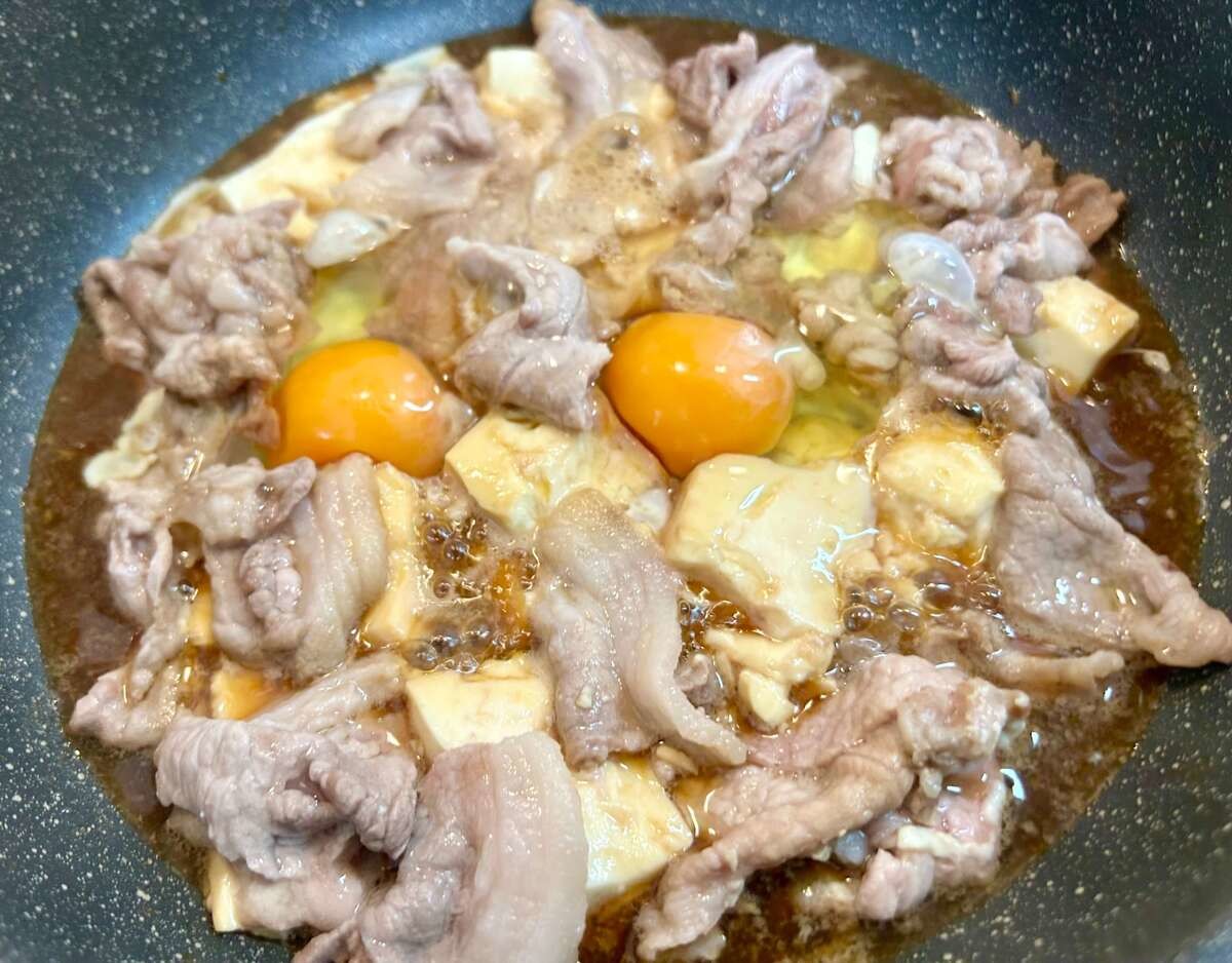 豚こま豆腐すき煮