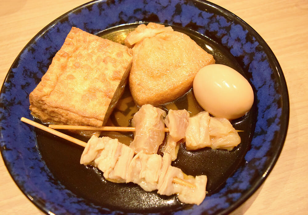 資さんうどんで「おでん×無料とろろ昆布」を試してみた