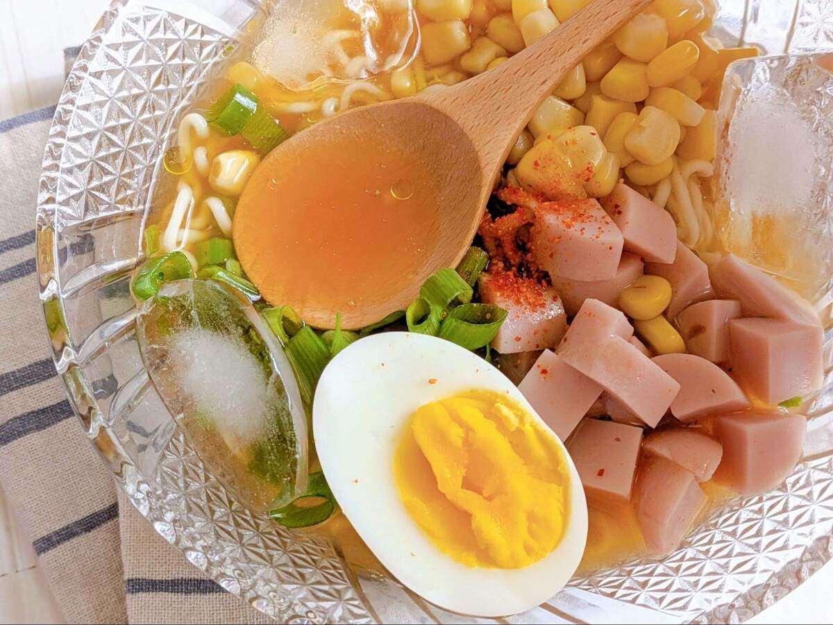 冷やしみそコーンラーメン