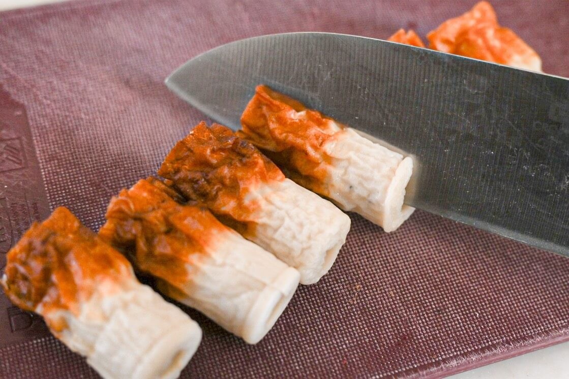 「大葉のちくわ餃子」