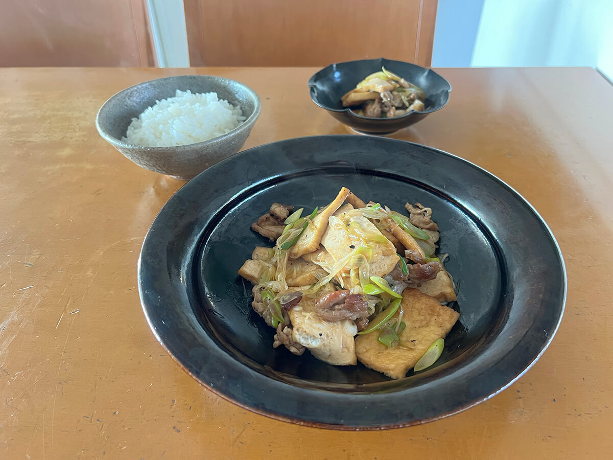 ウー・ウェンさん「厚揚げと豚肉のしょうゆ炒め」