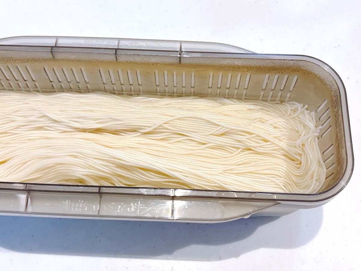 電子レンジ「茹でないそうめん」