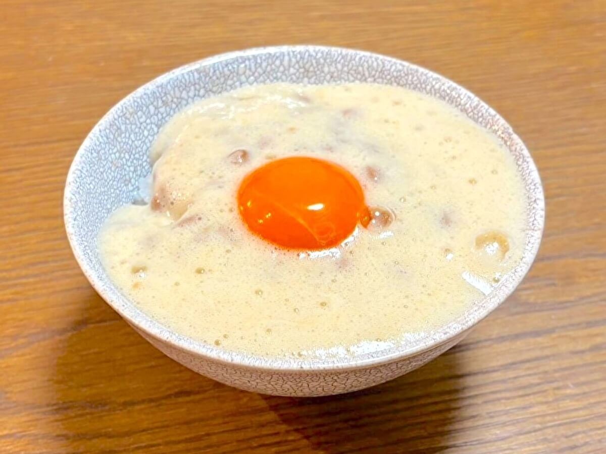 ZIP!「納豆お月見TKG」