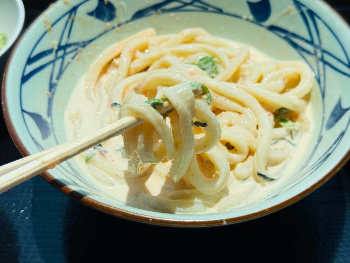 冷やし明太クリームうどん