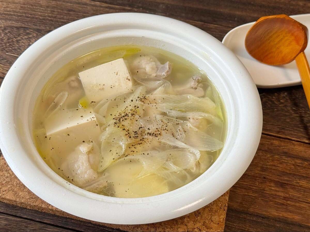 笠原将弘さん「鶏豆腐鍋」