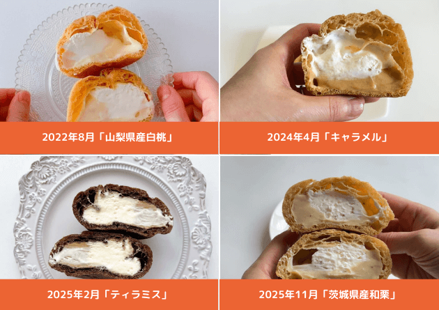 シャトレーゼのダブルシュークリーム