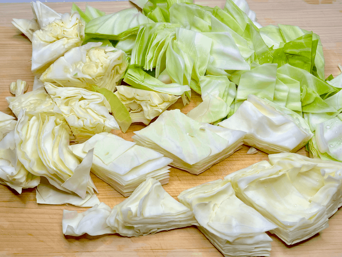 大阪王将「キャベツの切り方」