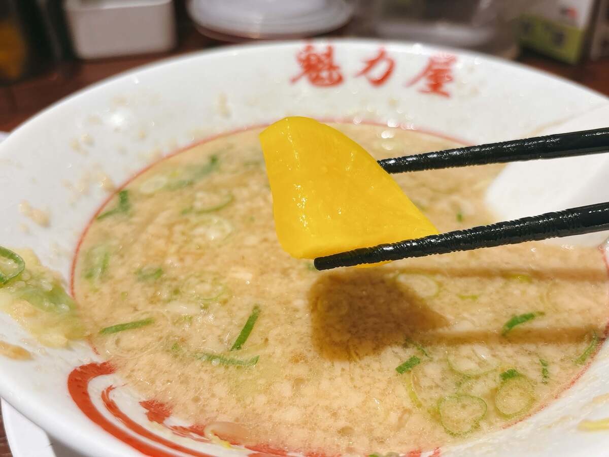 魁力屋「にんにく背脂醤油ラーメン」