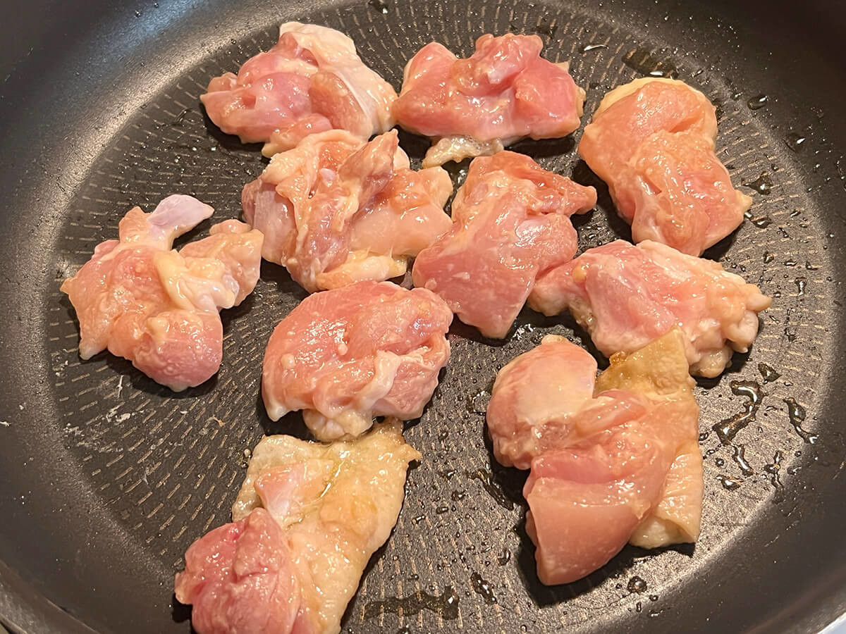 ブロッコリーと鶏肉の塩レモン炒め