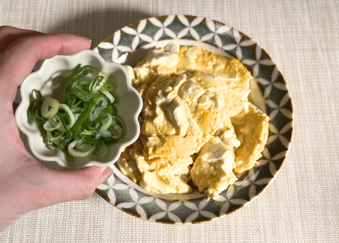 「卵と豆腐のふわふわ中華風」