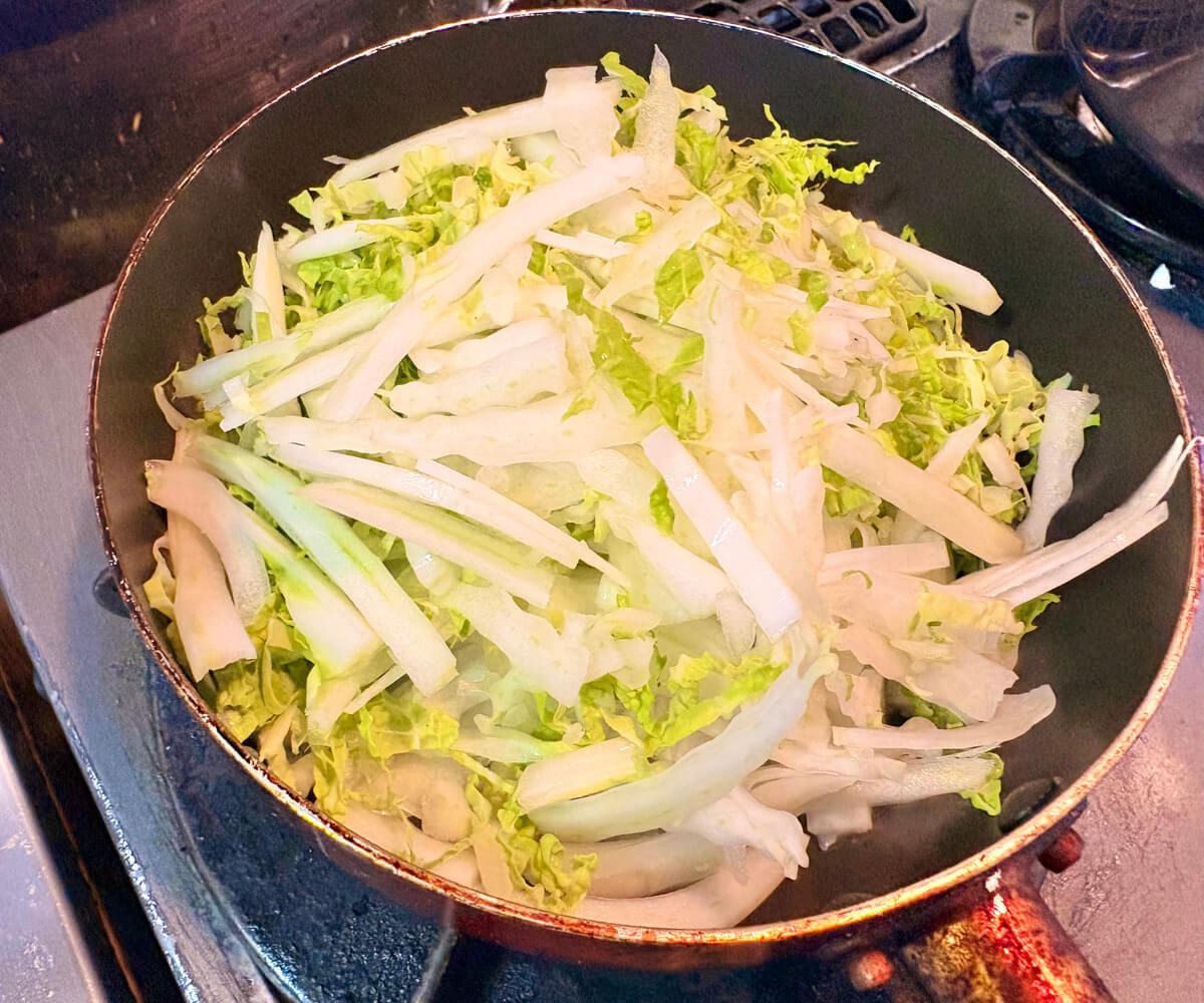 スパニッシュ白菜オムレツ