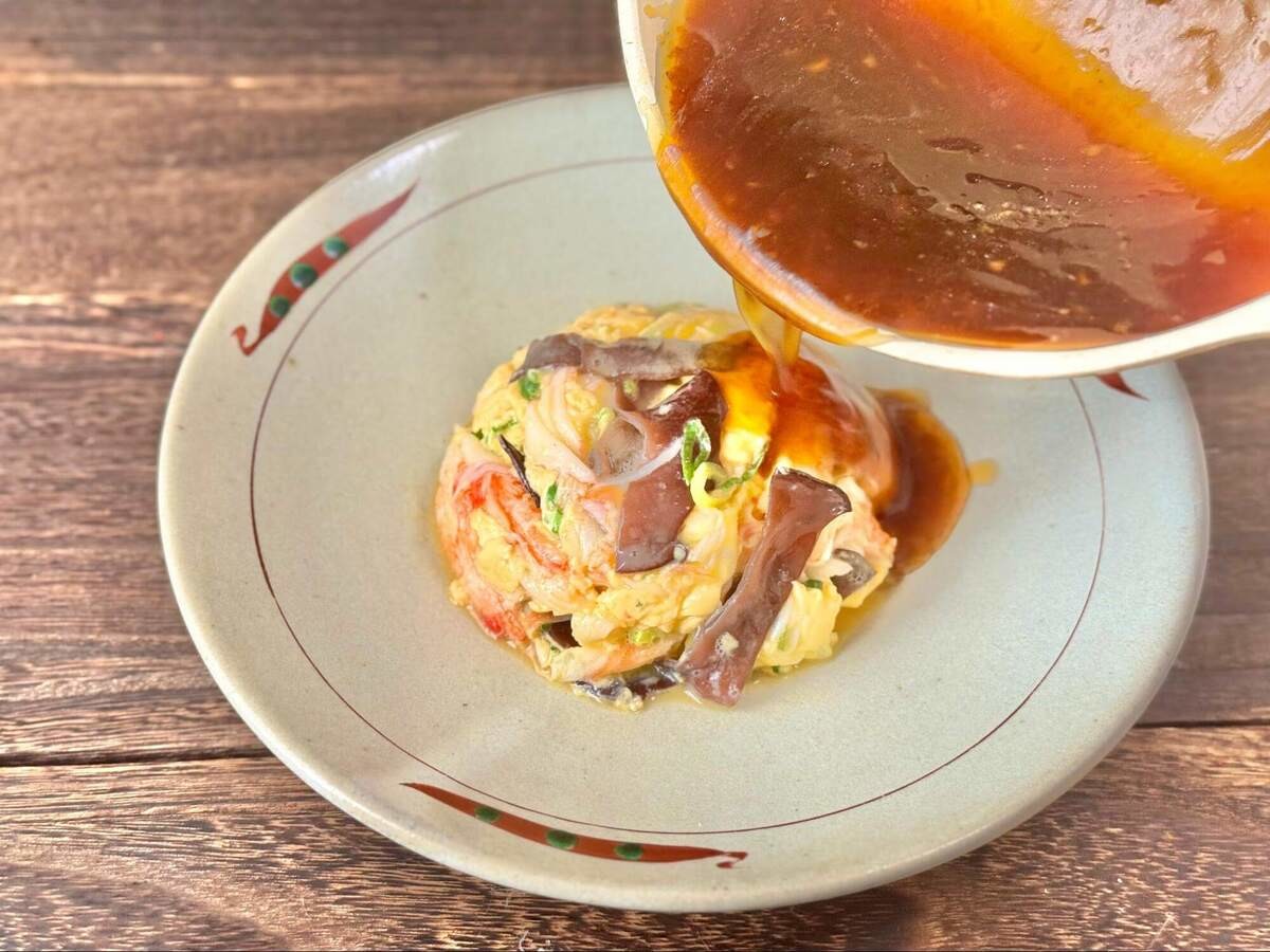 けんまさきっちんさん「王将風かに玉」