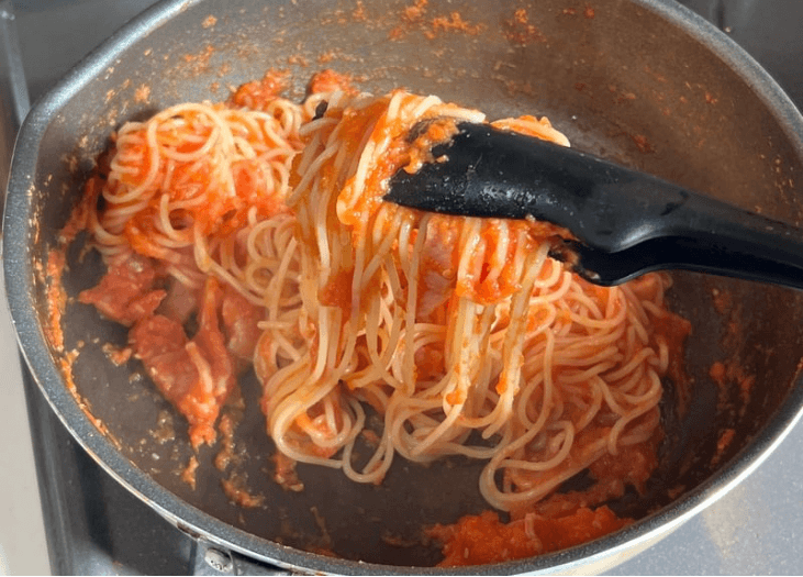 タモリさん「スパゲティトマトソース」のレシピ