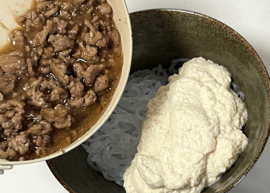 「クリーミー麻婆しらたき麺」