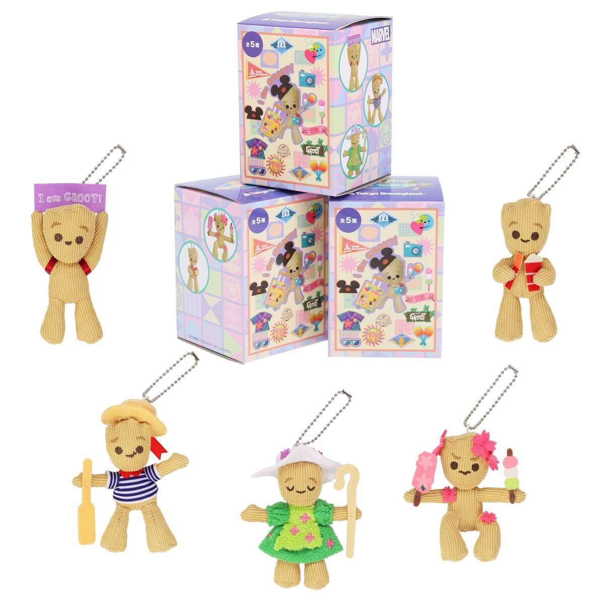 ディズニーランド グルート ぬいぐるみチャーム コンプリートセット 東京ディズニーランドに【マーベルキャラ】初登場!最新「限定