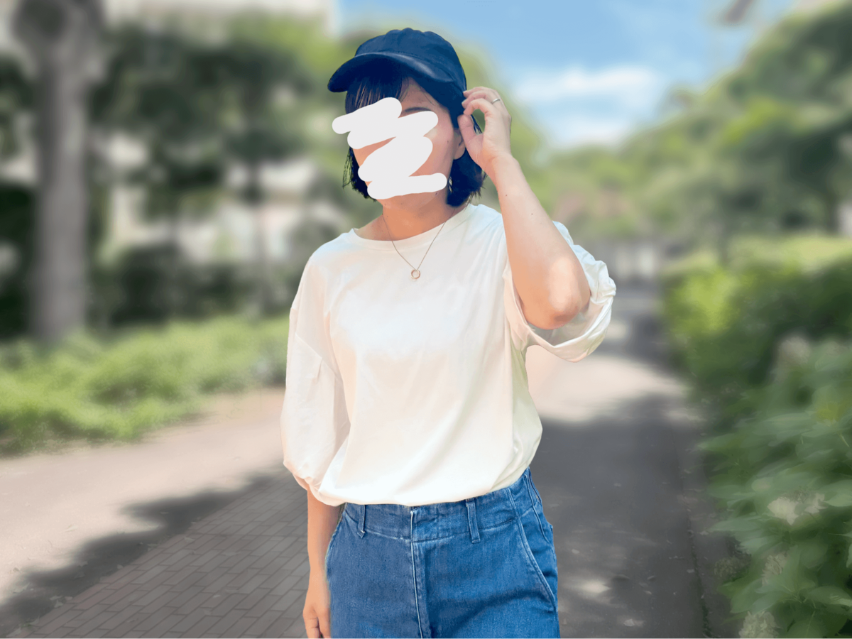 トライアルの「ボリューム袖Tシャツ」